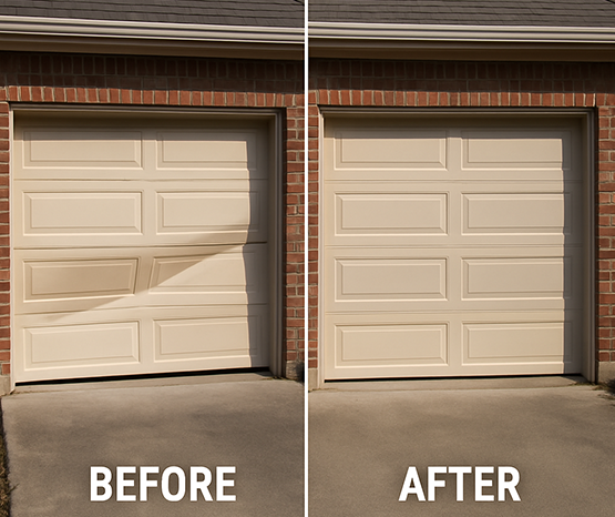 Professional garage door repair service in Pearland Texas Garage Door Repair Pearland TX technician servicing door